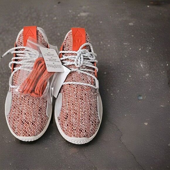 adidas Tennis HU V2 x Pharrell Scarlet 2018 Athletic Shoes Men's Size 9 - Picture 2 of 8